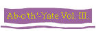 Ab-o'th'-Yate Vol. III.