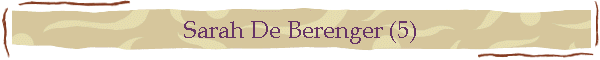 Sarah De Berenger (5)
