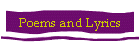 Poems and Lyrics